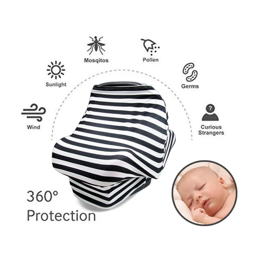 Norvo | Multifunksjonelt Ammehåndkle & Barnevogntrekk – Personvern for Mammaer og Babyer