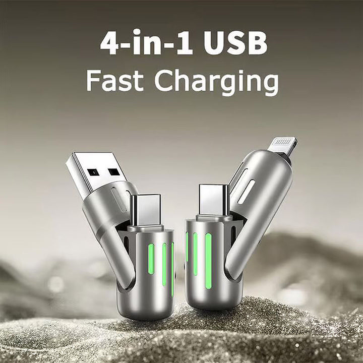 Skanto | 4 i 1 USB ladekabel MAX 240W hurtiglading