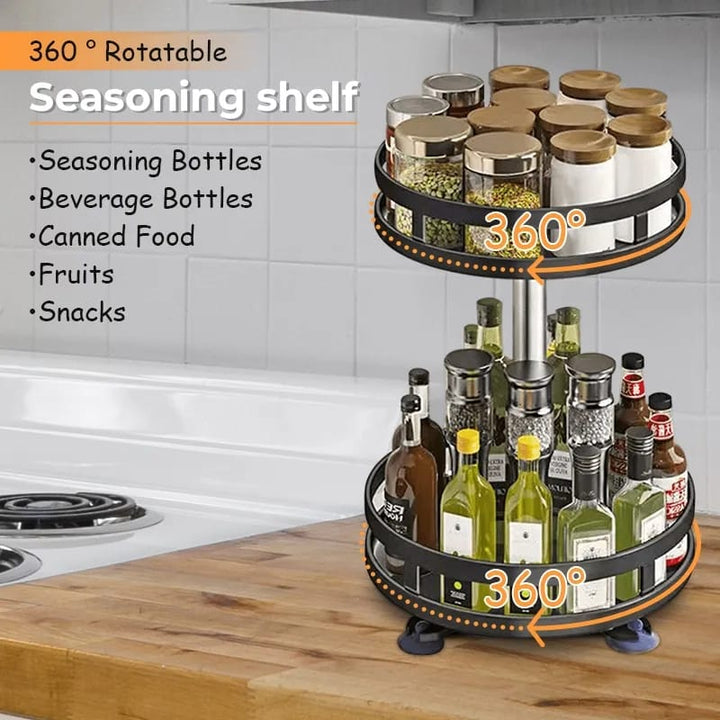 360° roterende lagringsstativ organizer rund (premium) Skanto