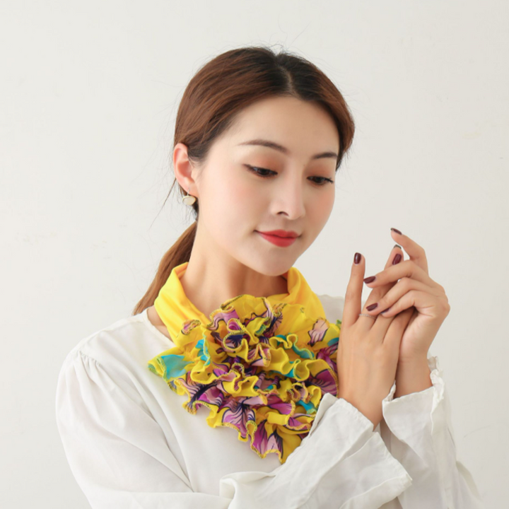 Skanto | Fashion Blonde Skjerf Blomst Krage