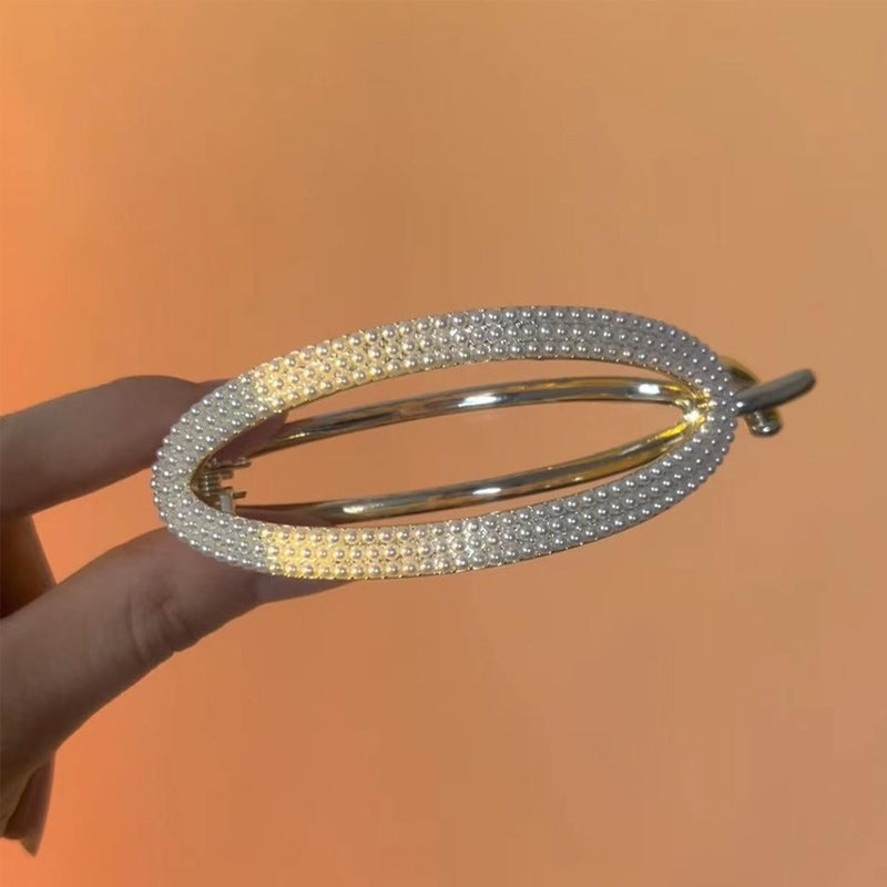 Glitrende Buet Minimalistisk Hårspenne | Skanto