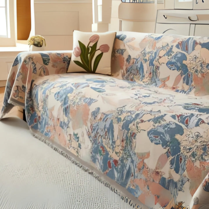 Skanto | Amara Floral Reversibel Sofa Deksel