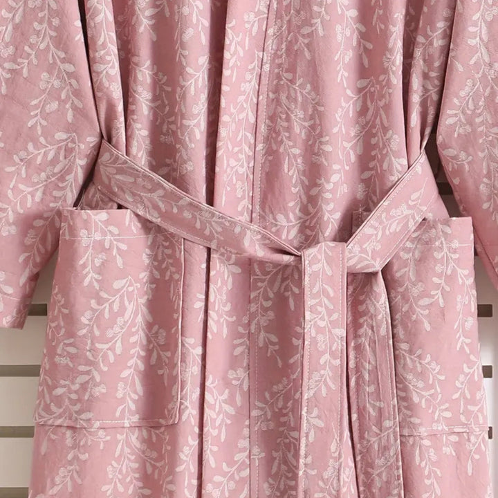 Skanto | Fjærlett Jacquard Bomull Badekåpe