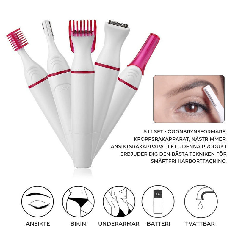 Skanto | 5 I 1 Oppladbar Epilator