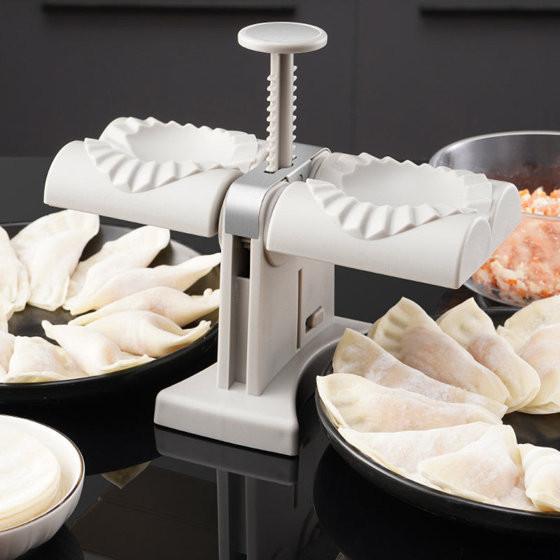 🥟Hushold Dobbel Hode Automatisk Dumpling Maker Form🧑‍🍳God hjelp i kjøkkenet | Skanto