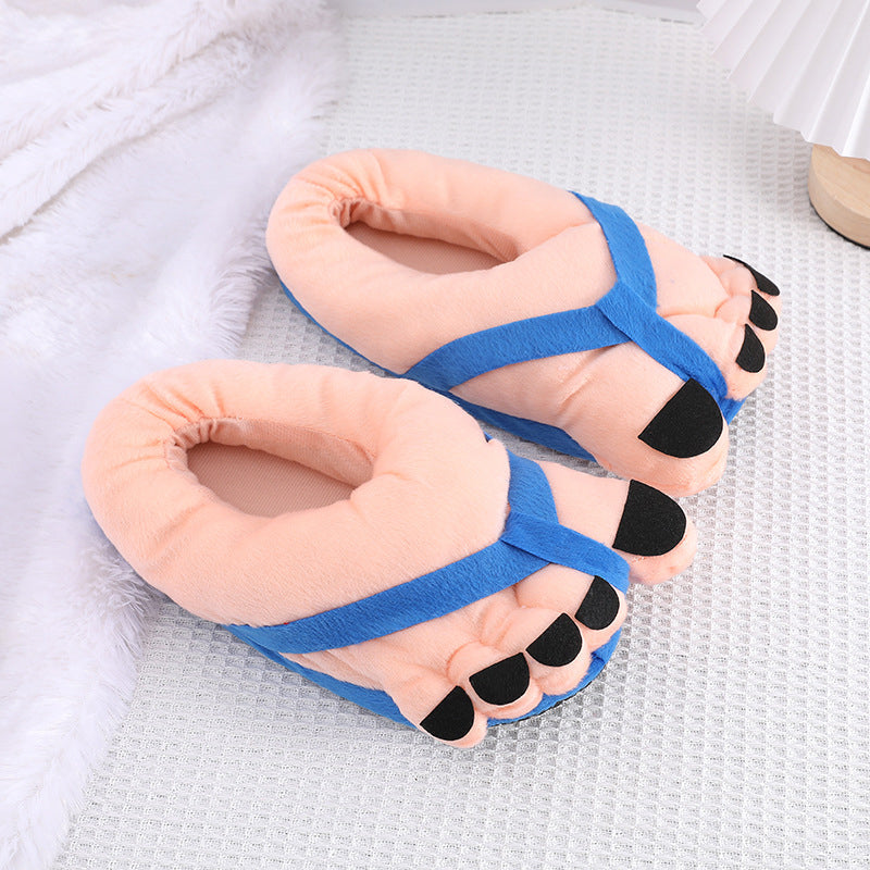 Skanto | Morsomme fotplush novitetssandaler