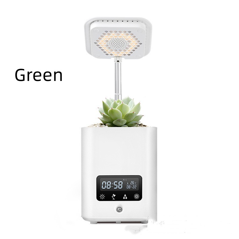 Skanto | Multifunksjonell smart hydroponisk plantepotte med kalender, diffuser og skrivebordslampe
