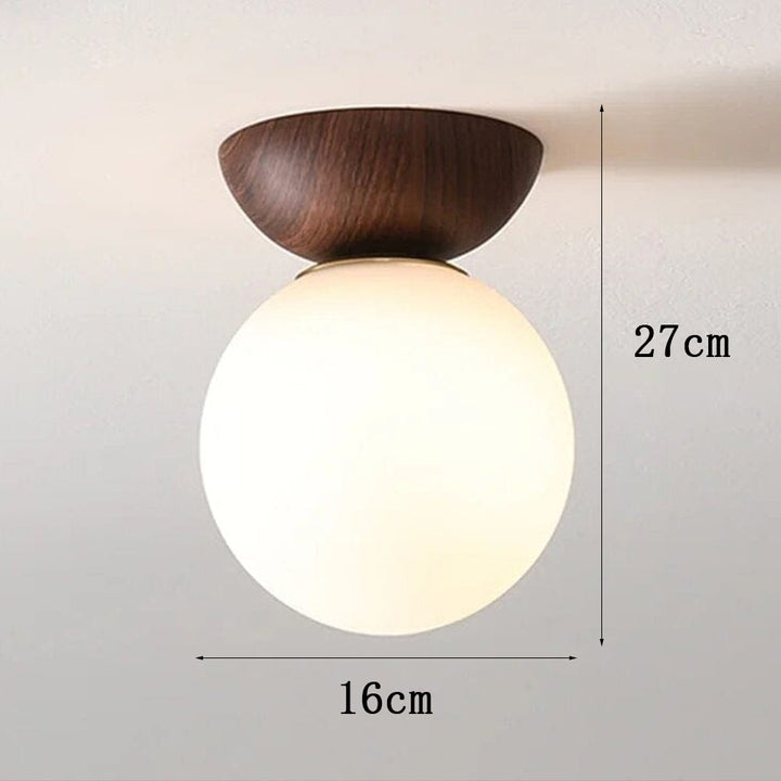 Skanto | Taklampe med glasskjerm for gang