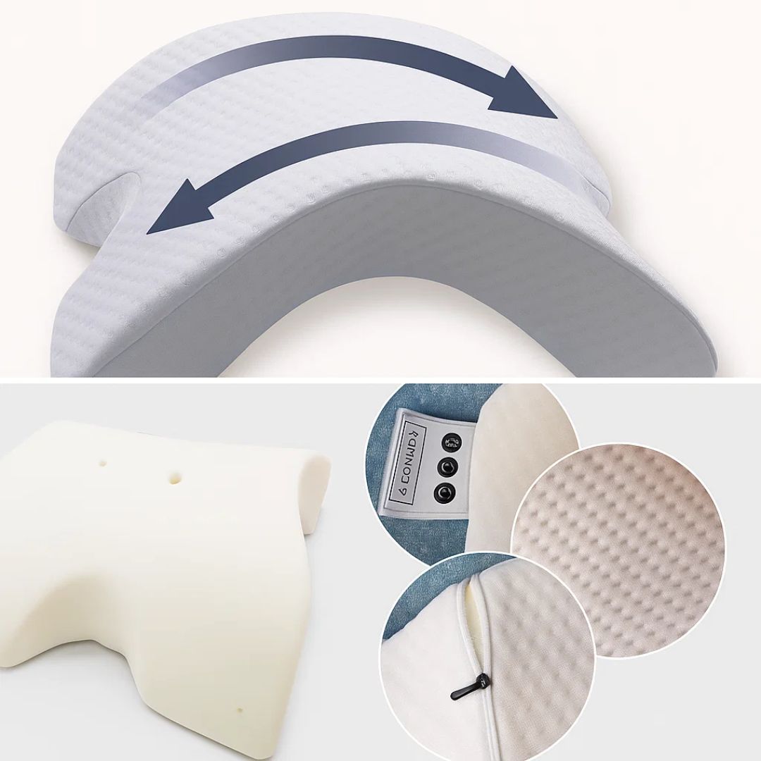 Spine Relief & Posture Alignment – Contour Memory Foam – Pain-Free Deep Sleep Support Skanto