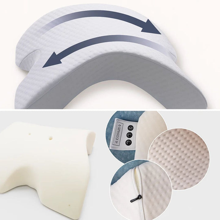Spine Relief & Posture Alignment – Contour Memory Foam – Pain-Free Deep Sleep Support Skanto