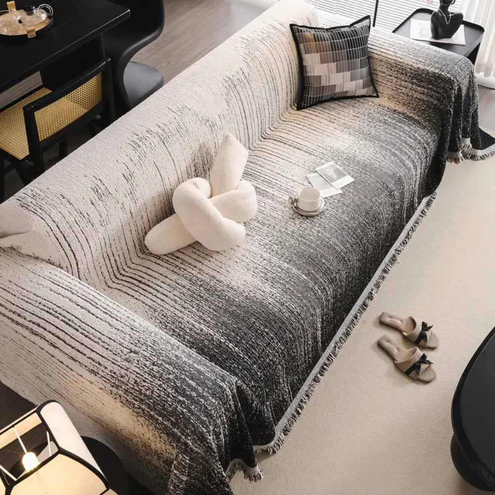Skanto | Nøytral Tone Chenille Sofa Deksel