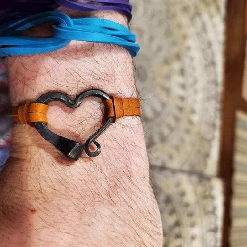 Skanto | Valentine's Day Håndlaget Kjærlighet Hestesko Nagler Armbånd