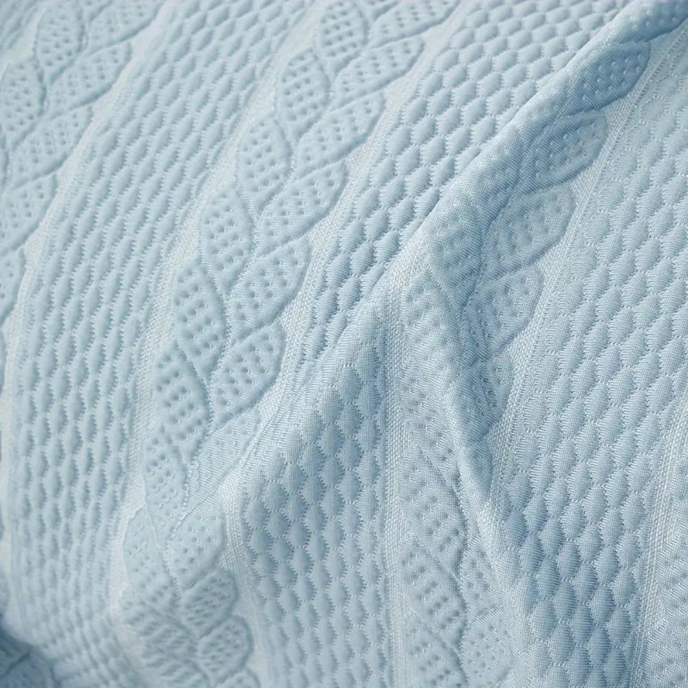 Skanto | Tranquil Plush Leaf Sofa Cover
