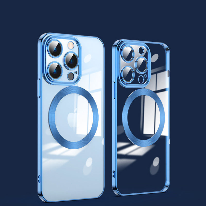 Skanto | Elektropolerings trådløs magnetisk ladende alt-i-ett linseetui for iPhone