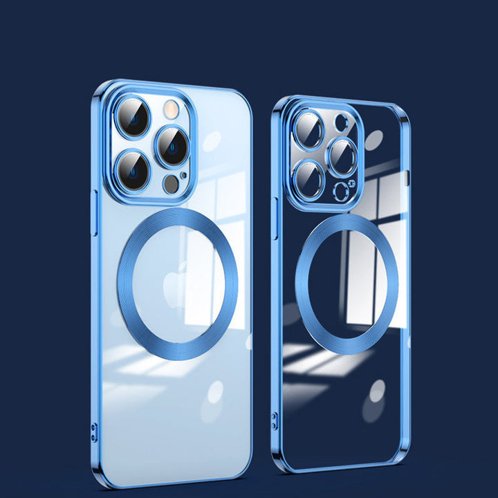 Skanto | Elektropolerings trådløs magnetisk ladende alt-i-ett linseetui for iPhone