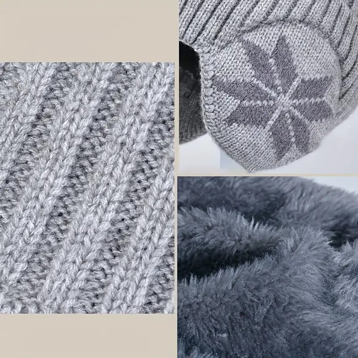Skanto | Barne Vinter Fleece Skjerf Dress Strikket Lue