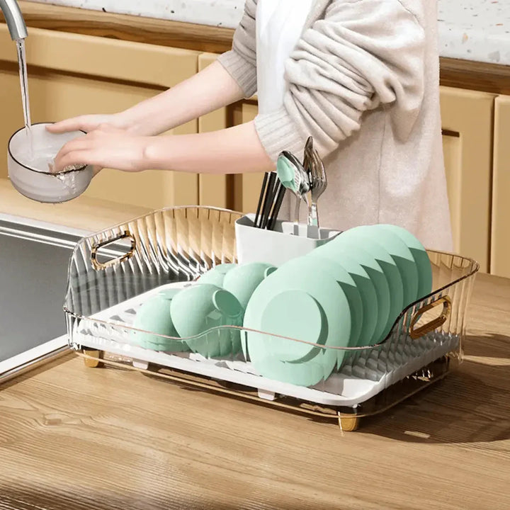 Skanto | Avløpsstativ for tallerkener med drenering og moderne design