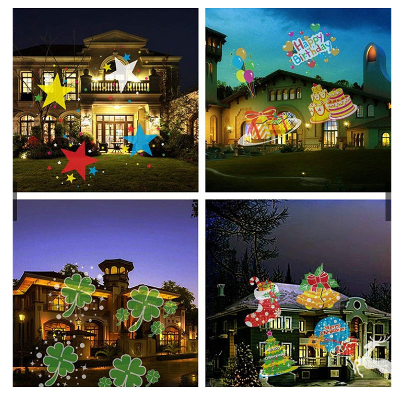 Jul Laserlys LED-Projeksjon for Utendørs Gress | Skanto