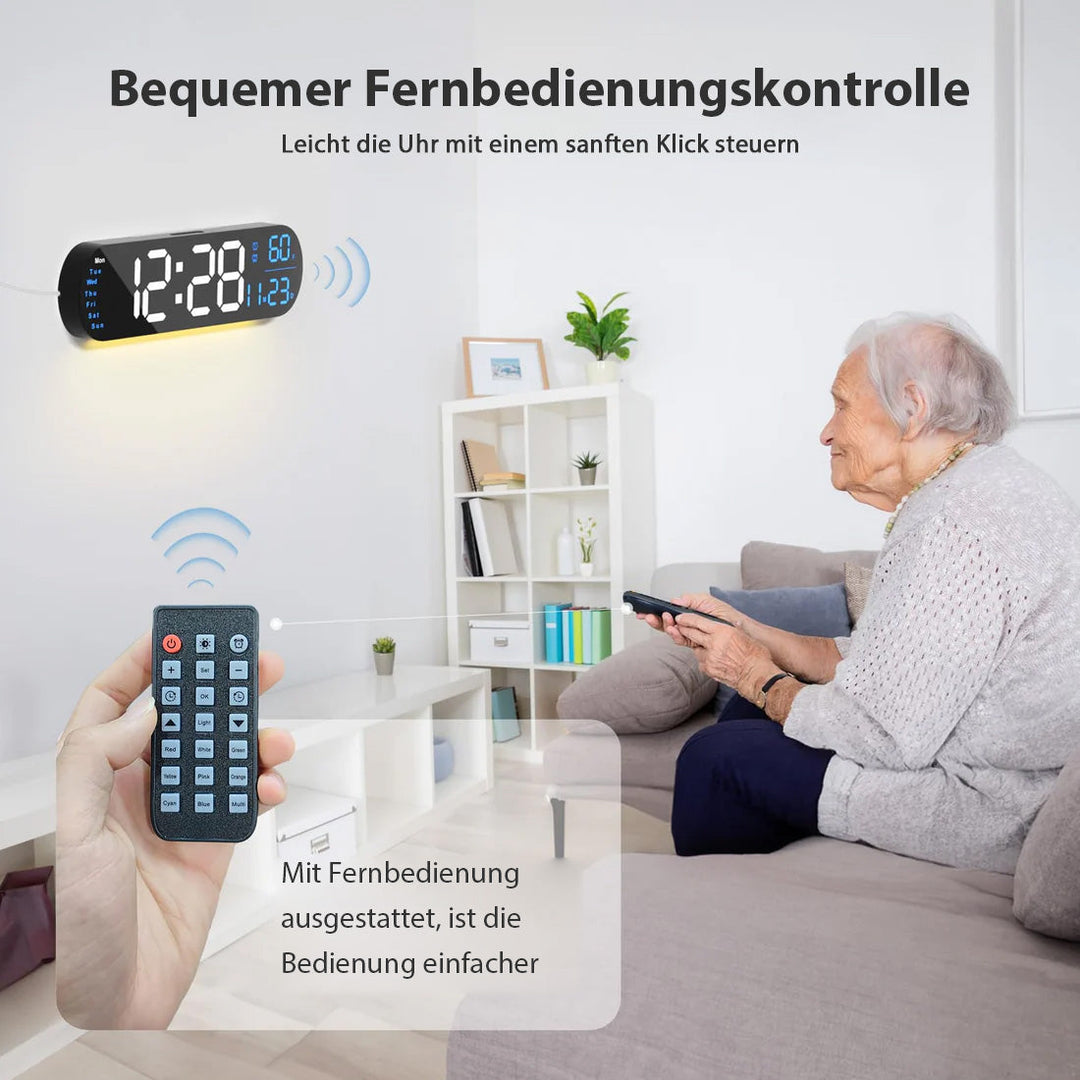 Saker multifunksjonelt klokke med LED-skjerm | Skanto