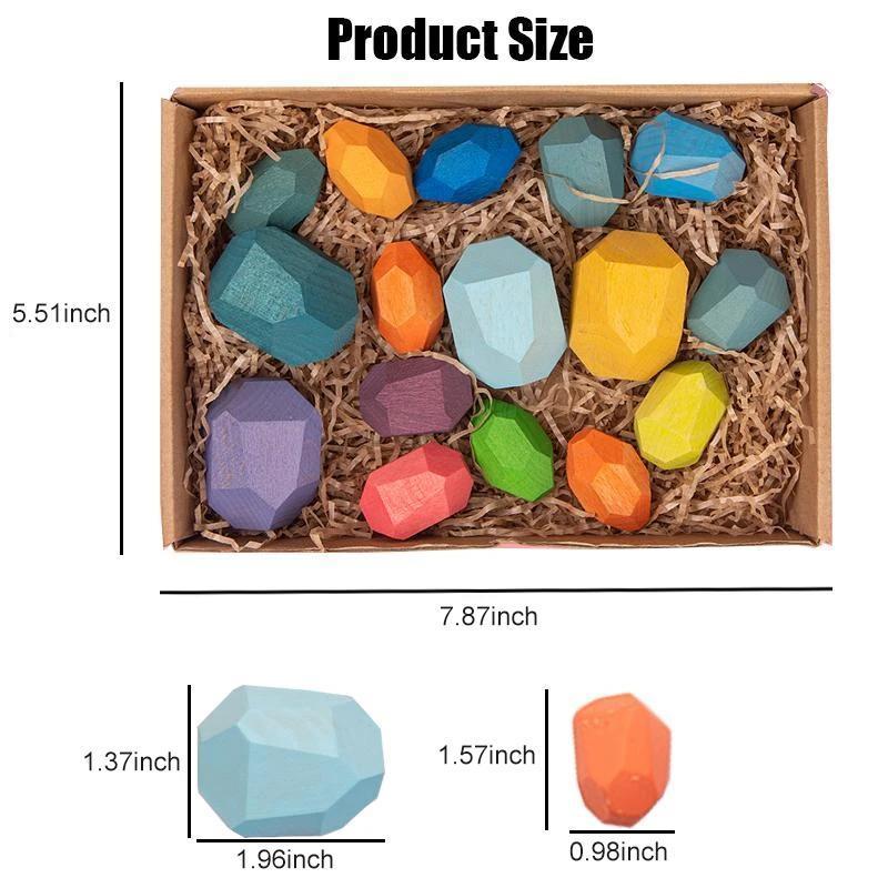Skanto | Wood Rock Set Balansesteiner Leke