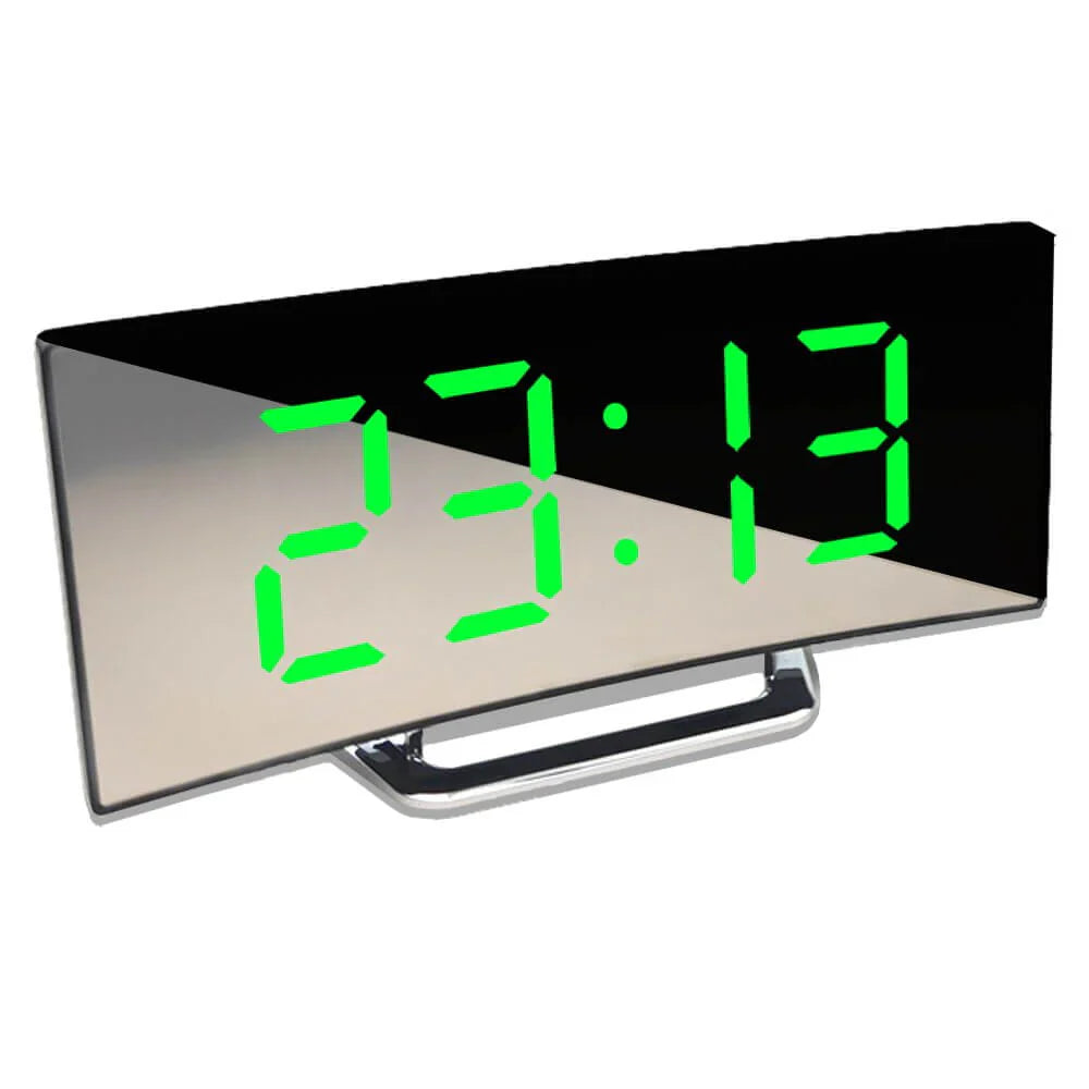 Skanto | Bøyd LED Digital Vekkerklokke i Moderen Stil