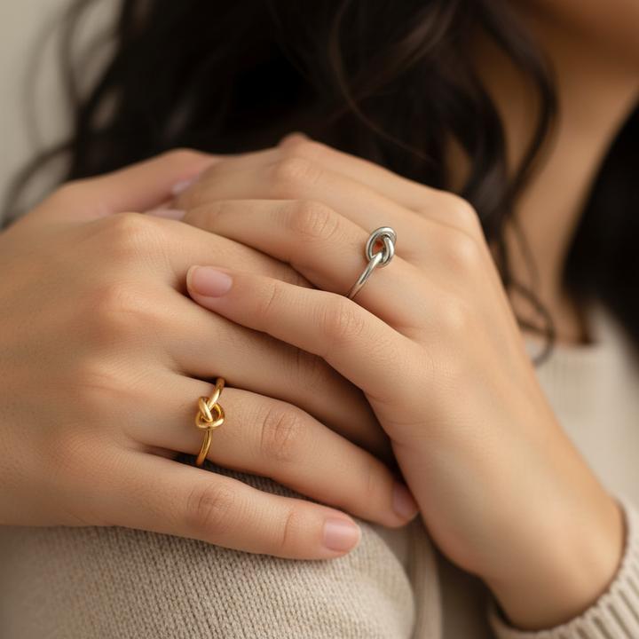 Skanto | Delikat Hjerte Knute Bond Ring
