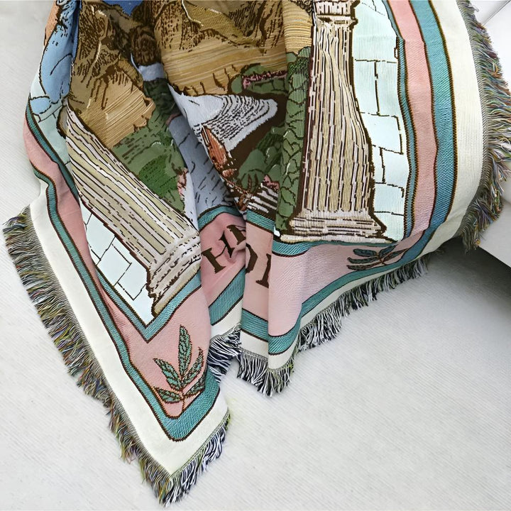 Skanto | Moon Tarot Tapestry Blanket