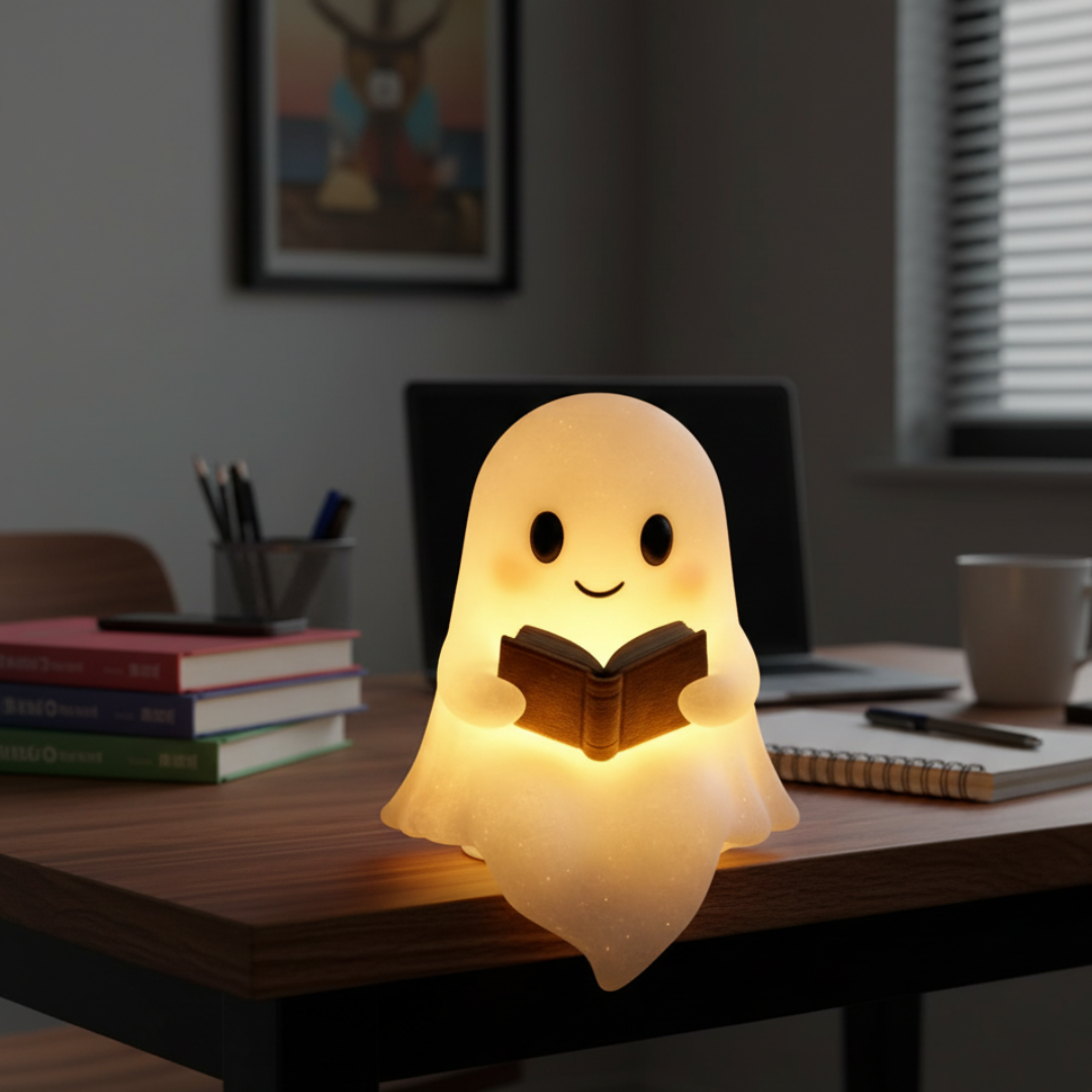 Skanto | NightSpirit Lampe – Håndlaget Dekorativ Nattlampe med Varme Lys