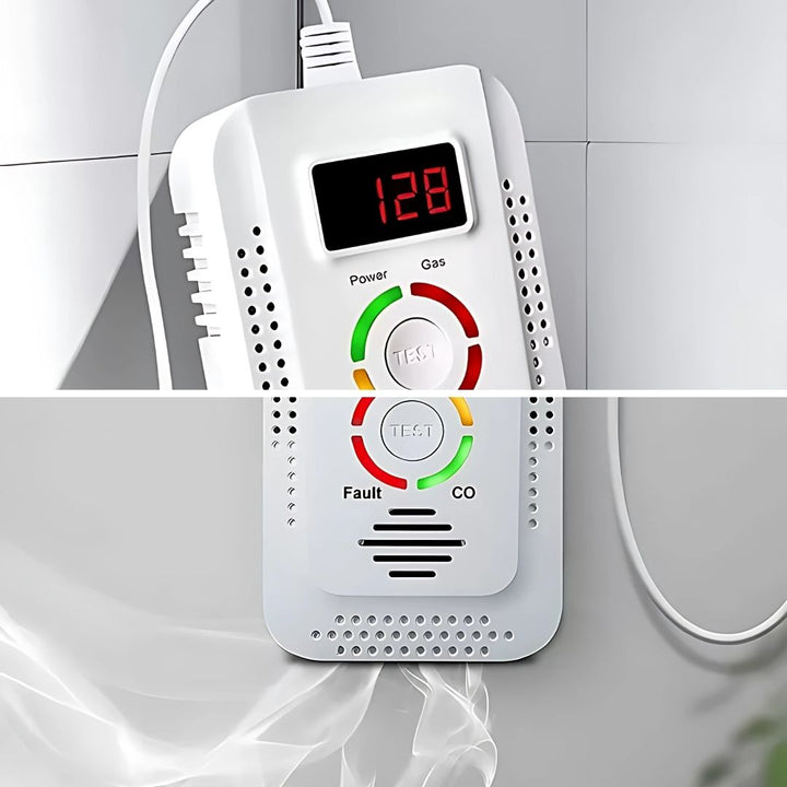 Digital Display – 85dB Høyt Alarm – Hjemmesikkerhetsenhet – Tidlig Varsel Beskyttelse for Familie Skanto