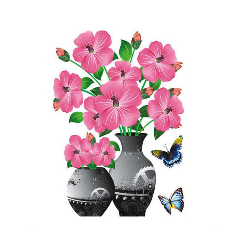 DIY Plantevase 3D Stereo Klistremerker Selvklebende | Skanto