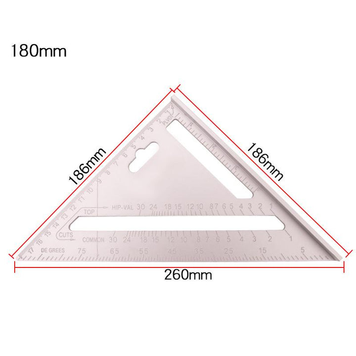 Skanto | Aluminiumlegering trekant- og firkantlinjal