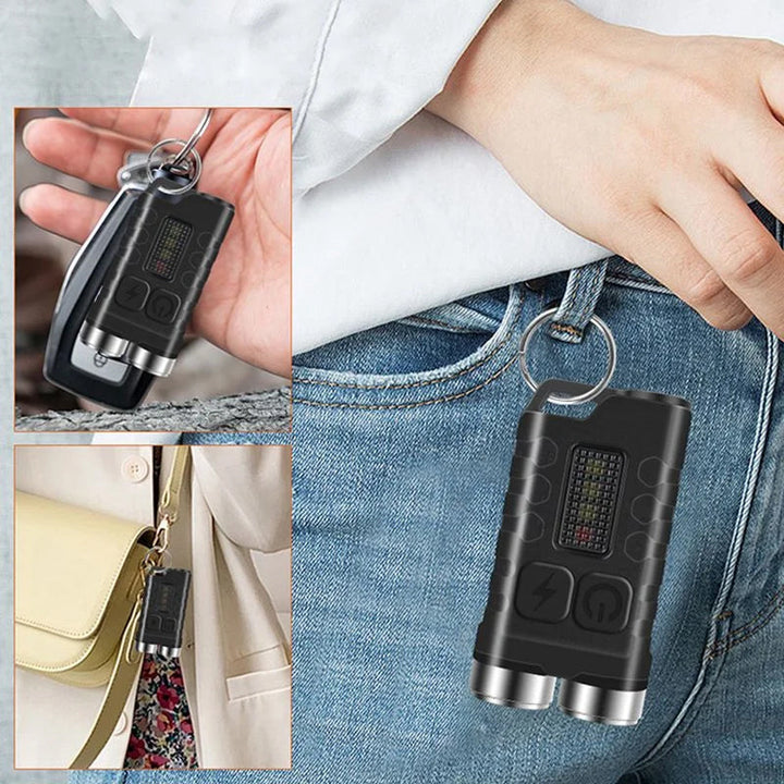 Skanto | Magnetisk Mini Nøkkelring Lommelykt