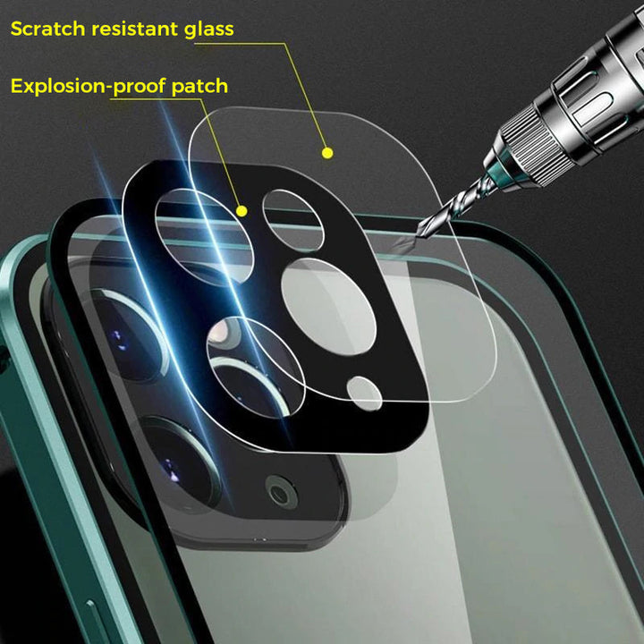Skanto | Anti-Snooping Herdet Glasset Etui for iphone