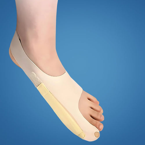 Smertereduserende gelpadding – Ultra-slim stretchstoff – Hverdagskomfort og justering for hallux valgus Skanto