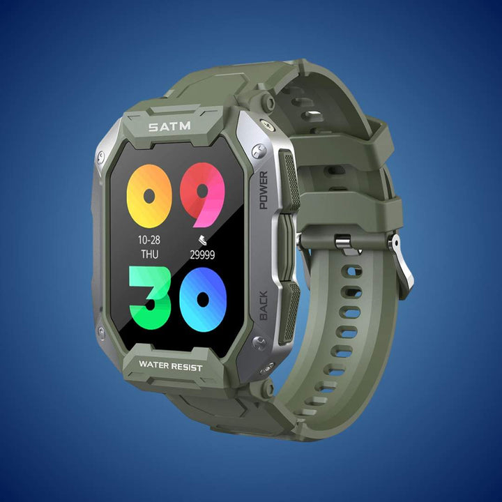 TactiX ARMY Series Smartwatch med militærdesign | Holdbar GPS - Fitness Tracker - for utendørs eventyr - militært personell og taktisk bruk Skanto
