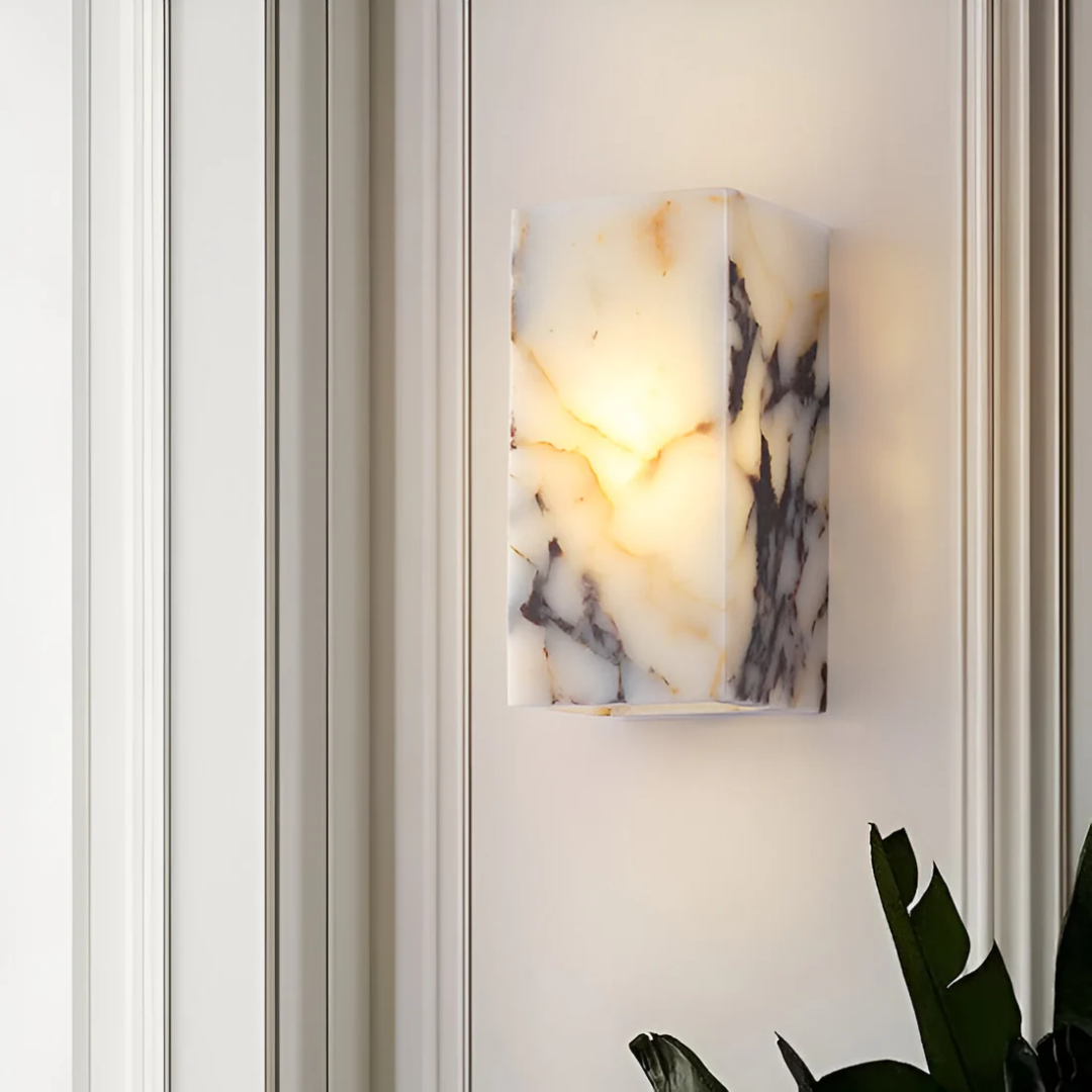 Skanto | Luksuriøs Marmor Naturstein Vegglampe