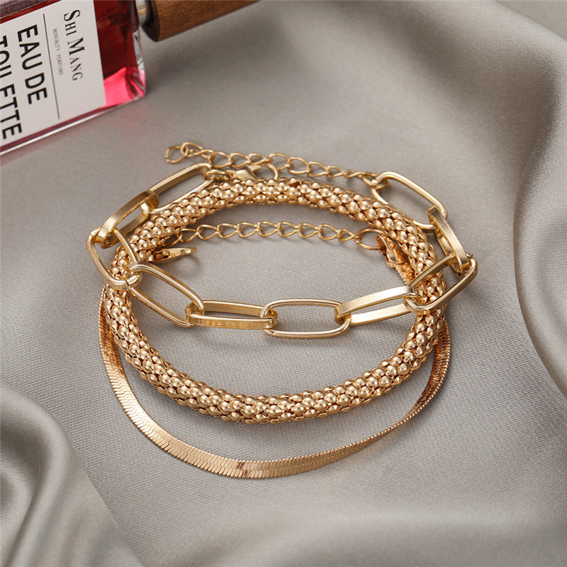 Skanto | 3 stk Chunky & Elegant Armbåndstabel