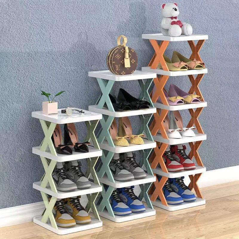 Foldbar Multi-Lags Skoholder, Skoplassering Hylle Organiser | Skanto