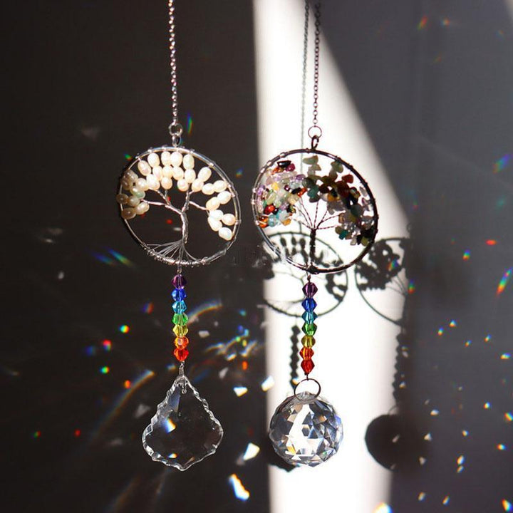 Crystal Wind Chime Tree Of Life Suncatcher | Skanto