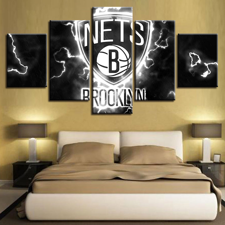 Voltaic Brooklyn Nets 5-delt lerretsbilde