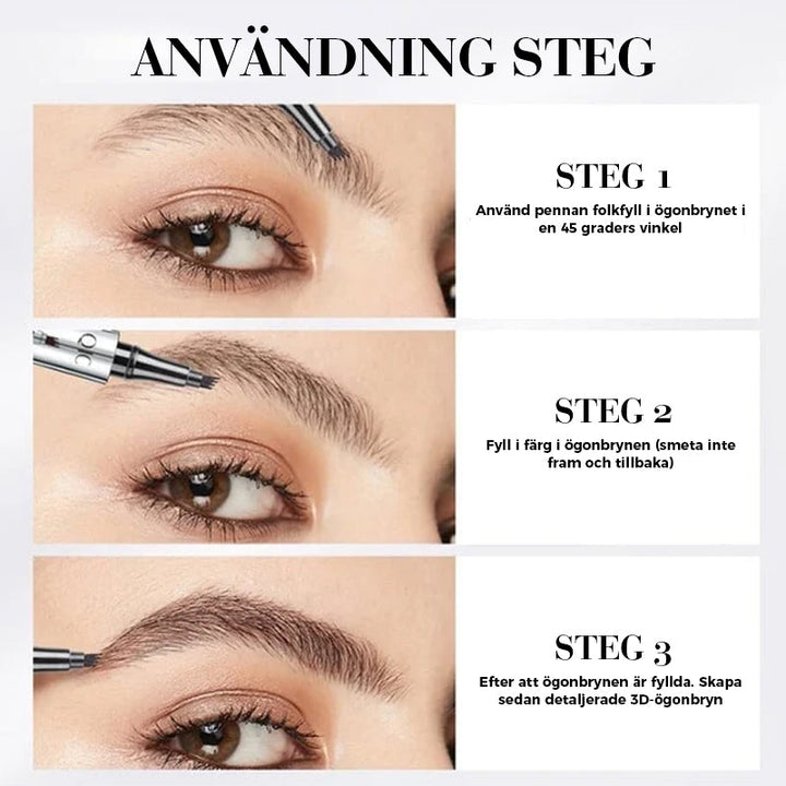 Skanto | 3D Vanntett Microblading Øyenbrynspenn