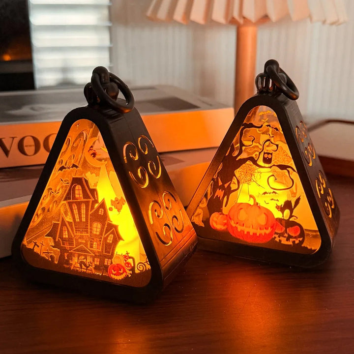 Skanto | Halloween Dekor Triangel Bordlampe