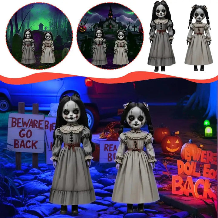 Skanto | Ghost Doll Halloween Dekor for Utendørs Hage og Hage