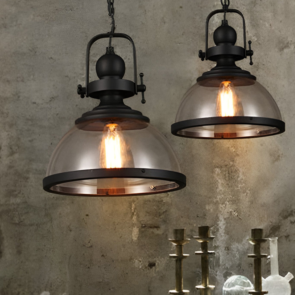 Skanto | Antikk Glass Jern Retro Industriell Kransekage Pendellamper Taklamper