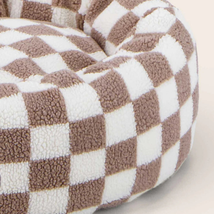 Skanto | Snuggle Floral Rutete Kjæledyrsenge
