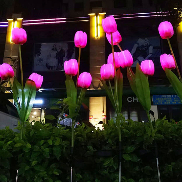 Skanto | Solar Tulip Plenlys Utendørs Hage LED Tulipan Blomsterlys Bakke Stakelandskapslys