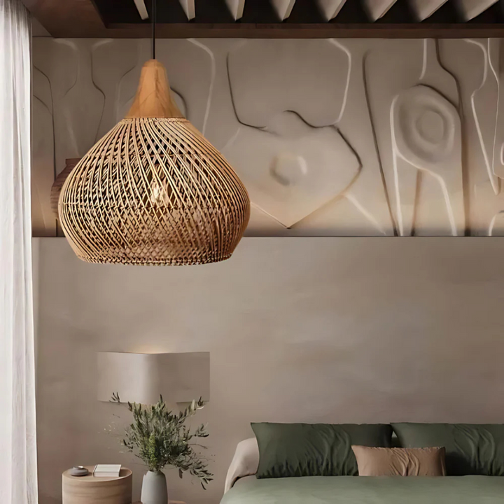 Skanto | Rattan Boho Pendellampe