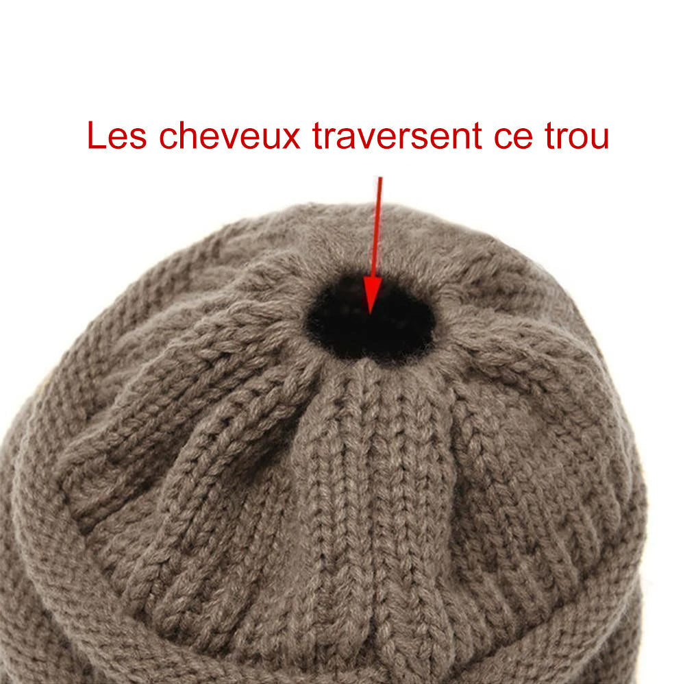 Knit hestehale lue | Skanto