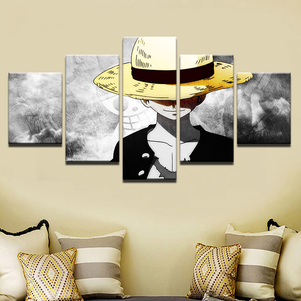 Boy In The Yellow Hat 5 Piece - Canvas Veggkunst Maleri | Skanto