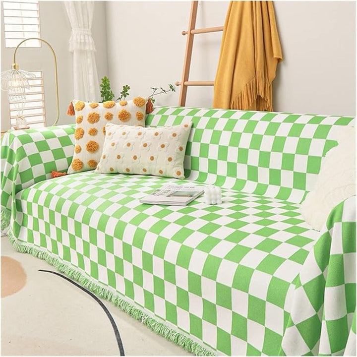 Skanto | Rutete Anti-Ripe Sofa Dekke